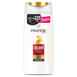 PANTENE | Σαμπουάν Colour Protect Βαμμένα Μαλλιά 450ml + 225ml Δώρο 450ML+225ML