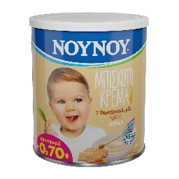 ΝΟΥΝΟΥ | Βρεφική Κρέμα Μπισκοτόκρεμα 300g Έκπτωση 0.70Ε