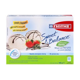 SWEET & BALANCE | Μείγμα Παγωτού Βανίλια 166g