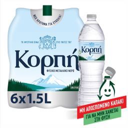 Νερό Φυσικό Μεταλλικό 6x1,5lt