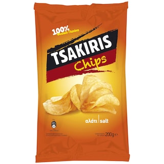 ΤΣΑΚΙΡΗΣ | ΤΣΙΠΣ ΜΕ ΑΛΑΤΙ 200 GR