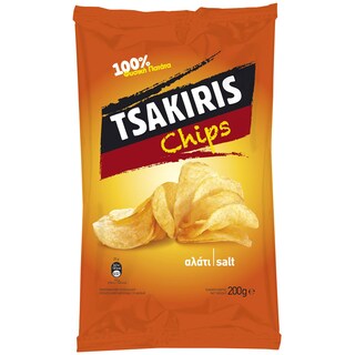 ΤΣΑΚΙΡΗΣ | ΤΣΙΠΣ ΜΕ ΑΛΑΤΙ 200 GR