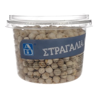 ΑΒ | ΞΗΡΟΙ ΚΑΡΠΟΙ ΣΤΡΑΓΑΛΙ ΛΕΥΚΟ 250 GR