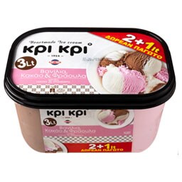 ΚΡΙ ΚΡΙ | ΠΑΓΩΤΟ ΟΙΚΟΓΕΝΕΙΑΚΟ ΒΑΝΙΛΙΑ ΚΑΚΑΟ ΦΡΑΟΥΛΑ 1.500 GR