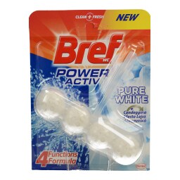 BREF | POWER ACTIVE | ΚΑΘΑΡΙΣΤΙΚΑ WC POW.ACTIVE PURE WHITE 50GR