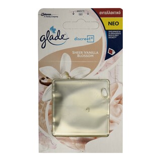 GLADE | Αρωματικό Χώρου Ανταλλακτικό Discreet Sheer Vanilla Blossom 1 Τεμάχιο