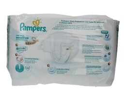 PAMPERS | NEW BABY SENSITIVE | ΠΑΝΕΣ ΜΩΡΟΥ NEW BORN 2 - 5 KGR No 1 39 ΤΕΜ