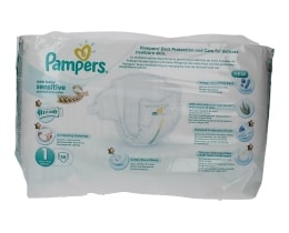 PAMPERS | NEW BABY SENSITIVE | ΠΑΝΕΣ ΜΩΡΟΥ NEW BORN 2 - 5 KGR No 1 39 ΤΕΜ
