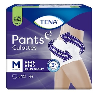 TENA | PANTS | Πάνες Ακράτειας Plus Night Pants Medium 12 Τεμάχια