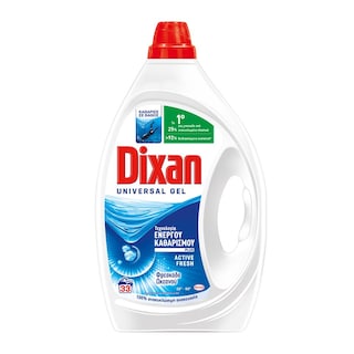 DIXAN | Υγρό Πλυντηρίου Ρούχων Φρεσκάδα Ωκεανού 33 Μεζούρες