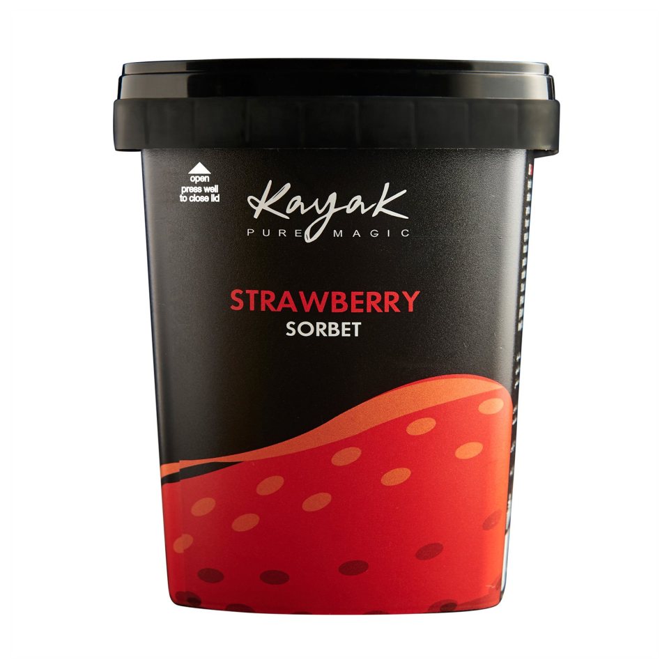 KAYAK Παγωτό Sorbet Φράουλα 430g
