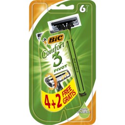BIC | COMFORT PIVOT | ΞΥΡΙΣΤΙΚΗ ΜΗΧΑΝΗ ΜΙΑΣ ΧΡΗΣΗΣ 3 ΛΕΠΙΔΕΣ 4 ΤΕΜ