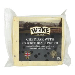 - | Τυρί Cheddar Μαύρο Πιπέρι & Σκόρδο 180g