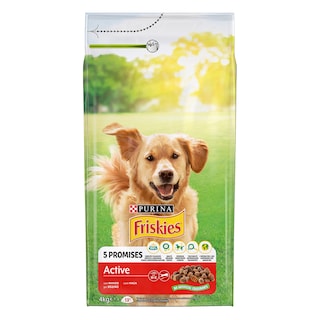 FRISKIES | Ξηρά Τροφή Σκύλου Active Βοδινό 4 Kg