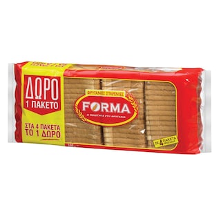FORMA | Φρυγανιές Σίτου 4x125g 3+1 Δώρο