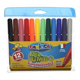 CARIOCA | ΜΑΡΚΑΔΟΡΟΙ JUMBO EXTRA 12 ΤΕΜ