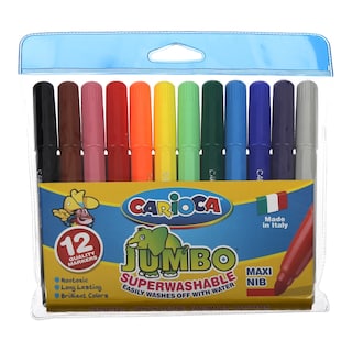 CARIOCA | ΜΑΡΚΑΔΟΡΟΙ JUMBO EXTRA 12 ΤΕΜ