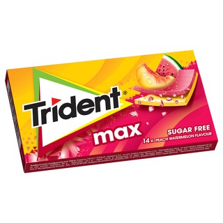 TRIDENT | Τσίκλα Max Ροδάκινο Καρπούζι 27gr