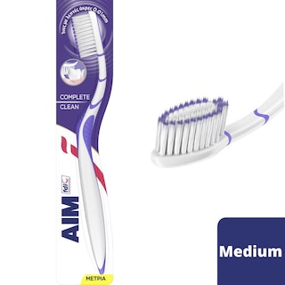 AIM | Οδοντόβουρτσα Complete Clean Μέτρια 1 Τεμάχιο