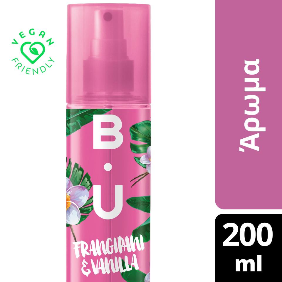 B.U. Κολώνια Body Mist Frangipani & Vanilla 200ml