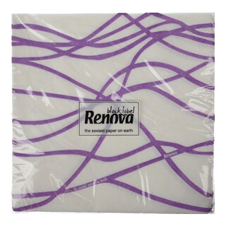 RENOVA | Χαρτοπετσέτες Serpentines Purple 20 Τεμάχια
