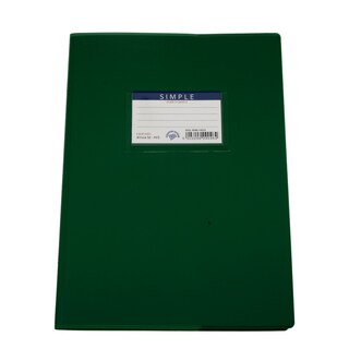 SIMPLE | NOTEBOOK.. WITH PLASTIC GREEN COVER