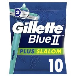 GILLETTE | BLUE II PLUS SLALOM | Ξυριστική Μηχανή Μιας Χρήσης Plus Slalom 10 Τεμάχια