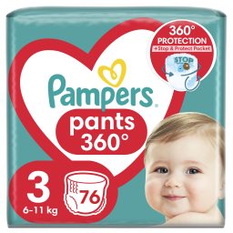 PAMPERS | Πάνες Βρακάκι Μωρού Pants Νο3 6-11kg Giant Pack 76 Τεμάχια