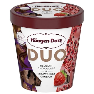 HAAGEN DAZS | Παγωτό DUO Βελγική Σοκολάτα & Φράουλα 360g