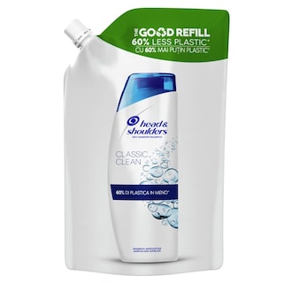 HEAD&SHOULDERS | Σαμπουάν Classic Clean Αντιπιτυριδικό Ανταλλακτικό 480ml