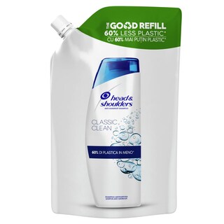 HEAD&SHOULDERS | Σαμπουάν Classic Clean Αντιπιτυριδικό Ανταλλακτικό 480ml