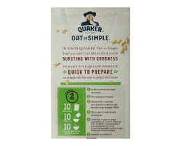 QUAKER | Νιφάδες Βρώμης Ολικής Άλεσης Μήλο & Μύρτιλα 360g