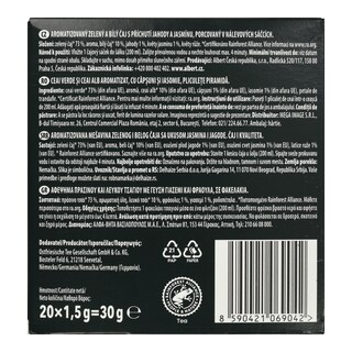 PERLA BEVERAGES | Τσάι Πράσινο Γιασεμί και Φράουλα 20x1.5g