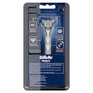 GILLETTE | Ξυριστική Μηχανή Mach3 Turbo 3 λεπίδων + 1 Ανταλλακτικό 1ΑΝΤ