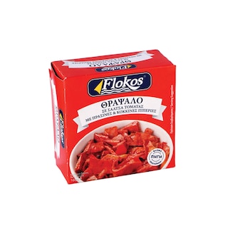 FLOKOS | Θράψαλο σε Σάλτσα Τομάτας με Πιπεριές 160g