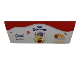 DANONINO | Επιδόρπιο Γιαουρτιού Μπανάνα Φράουλα Βερίκοκο 6x50g
