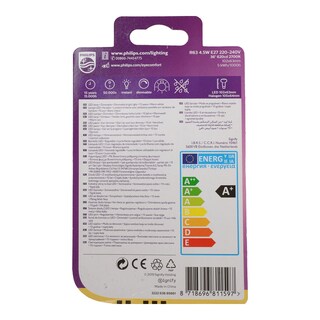 PHILIPS | Λάμπα Led Dimmable E27 4.5W 1 Τεμάχιο