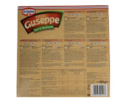 GUSEPPE | PIZZA GUSEPPE HAM & MUSHROOM ΖΑΜΠΟΝ ΜΑΝΙΤΑΡΙΑ ΚΑΤΕΨΥΓΜΕΝΗ 425GR