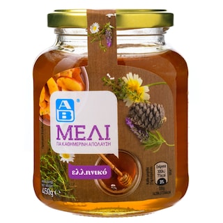 Μέλι Ελληνικό Άνθη Κωνοφόρα Θυμάρι 450g