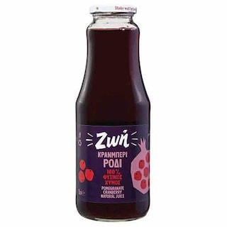 ΖΩΗ | Φυσικός Χυμός Ρόδι Cranberry 330ml