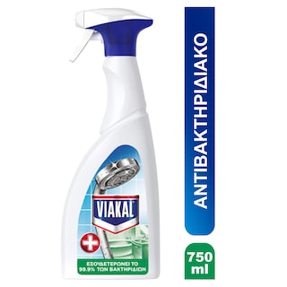 VIAKAL | Spray Καθαρισμού Αντιβακτηριδιακό Κατά των Αλάτων 750ml