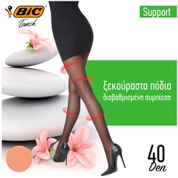 BIC | Καλσόν Touch Support 40D Μελί Large 1 Τεμάχιο