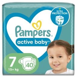 PAMPERS | Πάνες Μωρού Active Baby Νο7 15kg+ 40 Τεμάχια