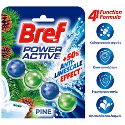 BREF | POWER ACTIVE | Μπλοκ Τουαλέτας WC Power Activ Pine Forest 50g