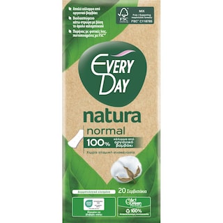 EVERY DAY | Σερβιετάκια All Cotton Natura Normal 20 Τεμάχια