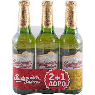 BUDWEISER | ΜΠΙΡΑ  3X330ML 2+1ΔΩΡΟ