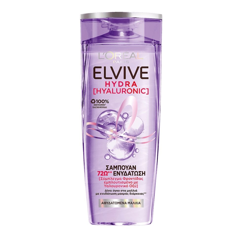 ELVIVE Σαμπουάν Ενυδάτωσης Hydra Hyaluronic 400ml