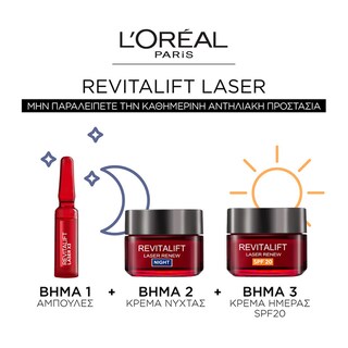 L'OREAL | Αμπούλες Προσώπου Revitalift Laser Renew 7 Τεμάχια