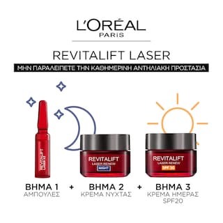 L'OREAL | Αμπούλες Προσώπου Revitalift Laser Renew 7 Τεμάχια
