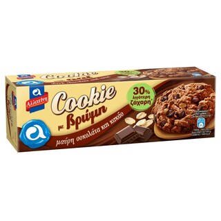 ΑΛΛΑΤΙΝΗ | Μπισκότα Cookie Βρώμη Μαύρη Σοκολάτα & Κακάο 175g